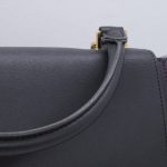 Celine Trapeze Bag Medium Tricolor Dunkelgrün Bordeaux Graublau
