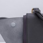 Celine Trapeze Bag Medium Tricolor Dunkelgrün Bordeaux Graublau