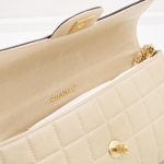 Chanel Flap Bag Clutch Chocolate Bar Beige Schwarz
