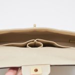 Chanel Flap Bag Clutch Chocolate Bar Beige Schwarz
