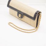 Chanel Flap Bag Clutch Chocolate Bar Beige Schwarz