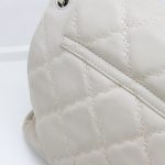 Chanel Flap Bag Hellgrau Dunklebeige Silber