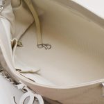 Chanel Flap Bag Hellgrau Dunklebeige Silber