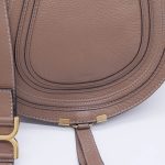 Chloe Marcie Medium Saddle Taupe Crossbody Bag