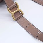 Chloe Marcie Medium Saddle Taupe Crossbody Bag