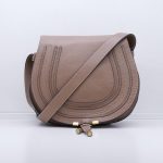Chloe Marcie Medium Saddle Taupe Crossbody Bag
