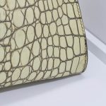 Miu miu Kroko-Look Handtasche Vintage Gelb