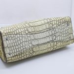 Miu miu Kroko-Look Handtasche Vintage Gelb