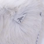 Prada Fake Fur Shopper Grau - Beige