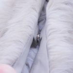 Prada Fake Fur Shopper Grau - Beige