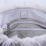 Prada Fake Fur Shopper Grau - Beige