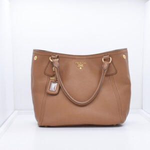 Prada Schultertasche Hellbraun Cognac