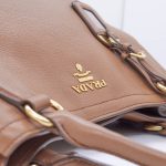 Prada Schultertasche Hellbraun Cognac