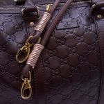 Gassi Glamour Nappaleder Schulterriemen Schoko-Rose