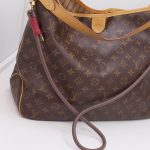 Gassi Glamour Nappaleder Schulterriemen Taupe-Rot