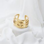 Chanel Armreif Massiv halb Vintage