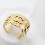 Chanel Armreif Massiv halb Vintage