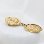 Chanel Vintage Brosche Münze