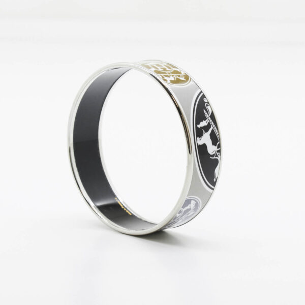 Hermes Emaille Armband Grau