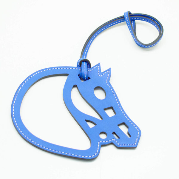 Hermes Taschenanhänger Blau