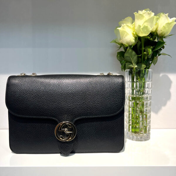 Gucci Interlocking Large Schwarz LGHW Gucci Interlocking Large Schwarz LGHW