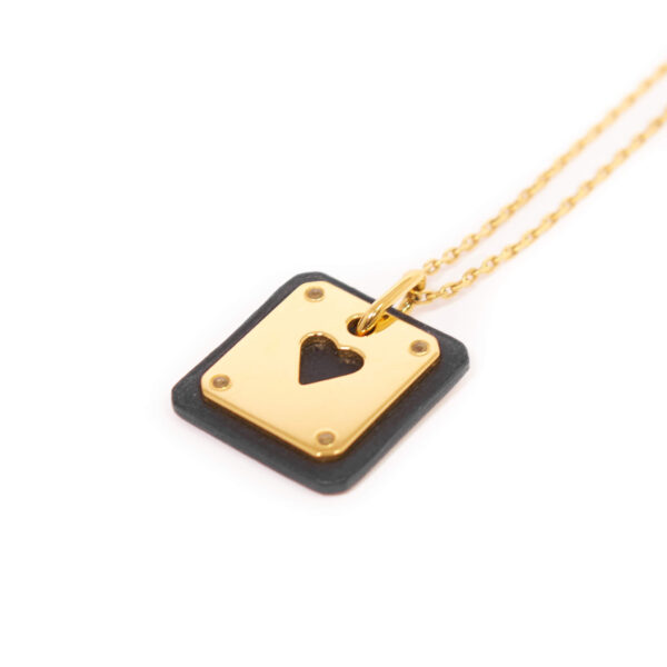 Hermès Anhänger As De Coeur Herz Kette 2