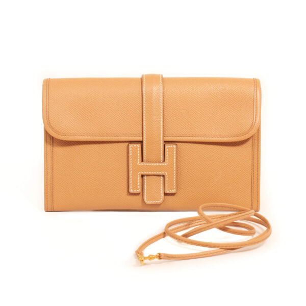 Hermès Jige Clutch Schultertasche 20 Gold 4