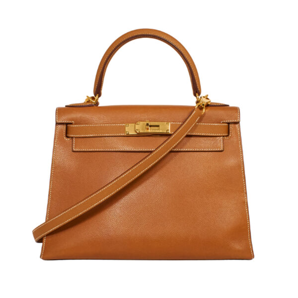 Hermès Kelly 28 Sellier Courchevel Gold Hermès Kelly 28 Sellier Courchevel Gold