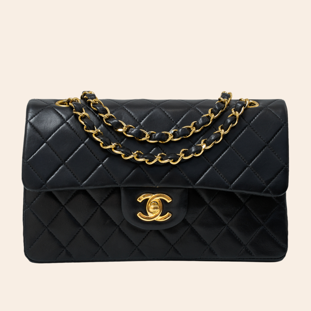 Chanel Chanel Double Flap Bag Small 23 Schwarz GHW Coco Liebt Louis